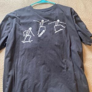 Big T size Medium. Very comfortable.